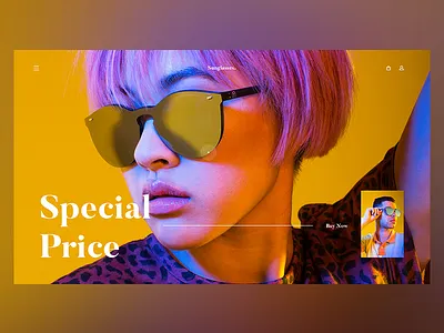 Sunglasses. color photography sunglasses ui ux web
