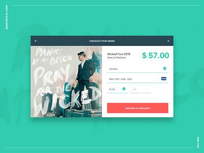 Credit Card Checkout challenge checkout clean colors daily ui challenge desktop detail ui web