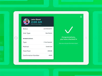 CareCloud's Breeze practice app: successful check in app breeze carecloud check doctor ehr health ios ipad patient practice success