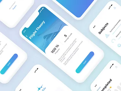 AeroEdu - Mobile aero airplane aviation blue design iphone mobile sky students