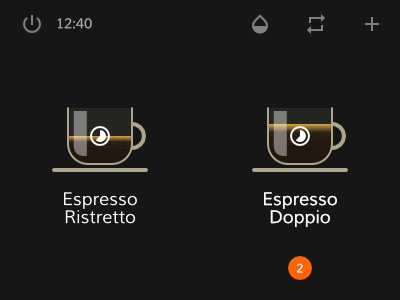 NS Prontobar Touch controls design ui