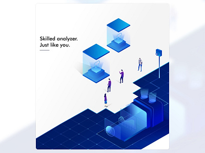 Website on progress illustration isometric landing page website