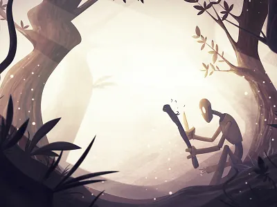 The Whittler affinitydesigner daubbrushes illustration