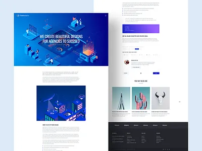 Creative Agency | Single Blog agency blog blue clean creative creative website magazine news thought ui design web design