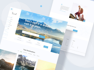 Travel Website design friendly tour travel ui user ux web website