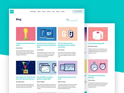 VIA Blog Revamp agency blog clean design minimal mobile page ui ux website
