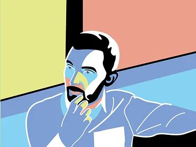 "Moving On" for Nicholas Roberts Music illustration moving on music nicholas roberts portrait vector portrait