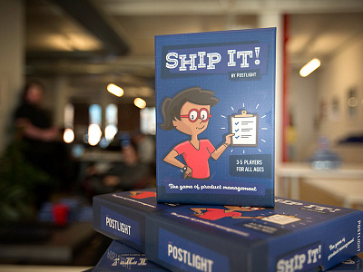 Ship It! atomic age brand design card game design illustration marketing marketing design product management retro