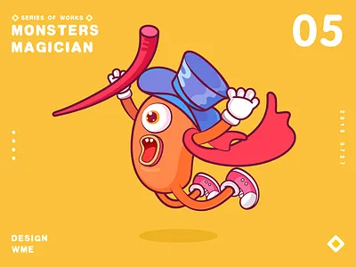 Monster series-05 Magician illustration wme