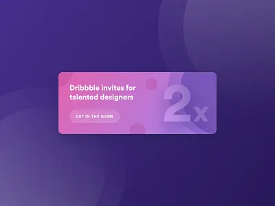 Get in the game - 2 x Dribbble Invites 🎟️ bold cards draft dribbble flat futuristic gradient invitation invite player sketch ui