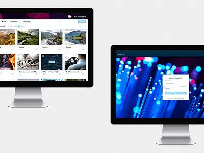 Digital Asset Management (DAM) assets dam design digital digital asset management grid listing login media ui user interface