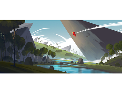 Shear Cliffs art cliffs digital environment landscape