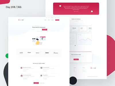 ChatBot Landing Page Freebie | Day 208/365 - Project365 bot landing page chatbot chatcharts freebie freebie friday landing page product page project365 saas sketch freebie sketch landing page