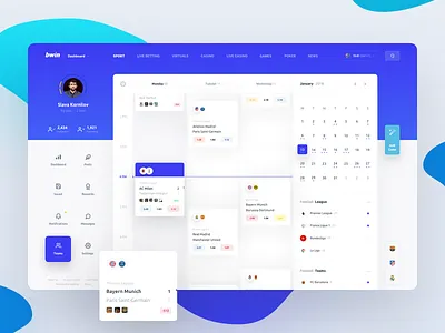 Team Timeline admin bets betting bookmakers dashboard football sport statistics ticket timeline