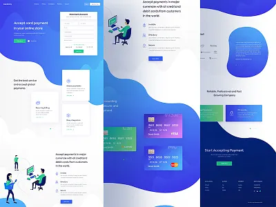 Online Money Transfer Banking Website banking card cardinity credit debit interface lading page marketing online ui ux website