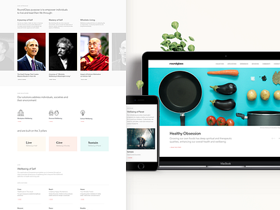 RoundGlass Corporate Website environment experience give healthcare journeys live philosophy roundglass solution sustain website wellbeing