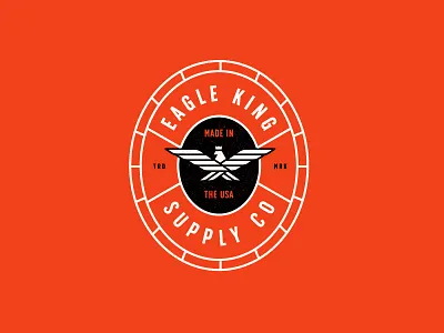 Eagle King apparel badges brand branding identity logo package package design packaging skateboard skating