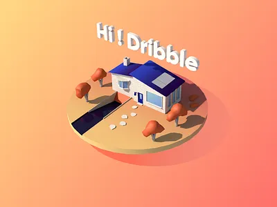 C4D Practice cinema4d low poly rendering