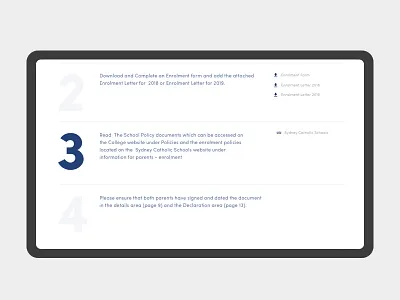 Making Enrolment Sexy brochure site design enrolment ui uiux ux