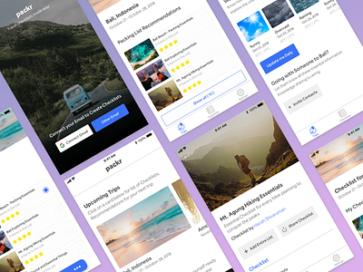 Travel Checklist App checklist ios packing travel ui ux