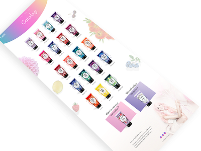 Colourful Catalog Page catalog colourful e comm ecomm hair web