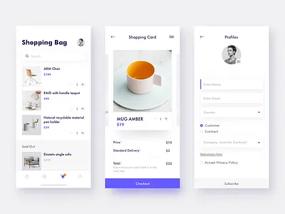 Shopping Online 03 app ios layout minimal online page photograph shop ui ux