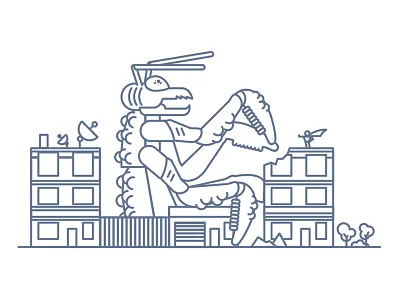 Attack! art comics destroy icon illustration vector