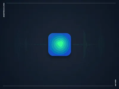 Appicon appicon bold challenge colors daily ui challenge dark detail light seismograph ui