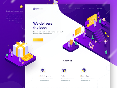 TPHN Landing Page Concept color creative gradient homepage idea illustration isometric landing page ui web website