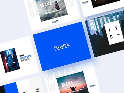 Invision Branding agency badge blank branding invision logo make mark underline