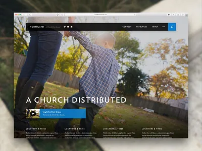 Northland • Homepage blog futura mission photography ui ux video vision web website