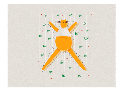 Chilax Cat cat clothing cute design flat illustration