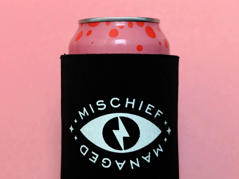 Mischief Managed Koozie bolt eye glow harry potter koozie magic mischief managed witches wizards