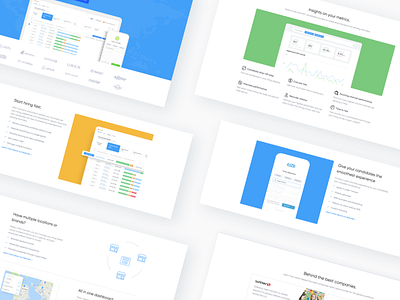Fountain Landing Page dashboard form home page icons landing splash ui