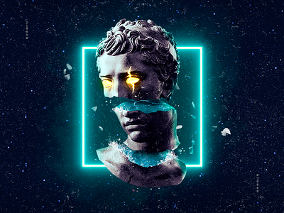 Forces of Nature creative sessions digital energy just make light neon paint sculpture space statue wave