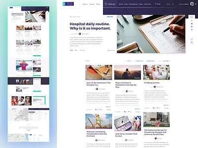 TDZ app article blog concept design guides list news sketch ui ux