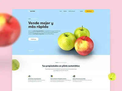 scavan Partner Landing apples data insights organic real estate smart buy ui web design