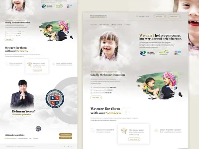 For Every Children charity donation landing page ui design uiux ux ux design web design website design