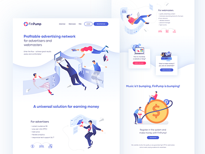 PinPump - Web Design clean design figma financial graphics illustration layout pump typography ui ux web web design website