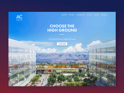 America Center — Choose the High Ground parallax single scrolling web design web development website