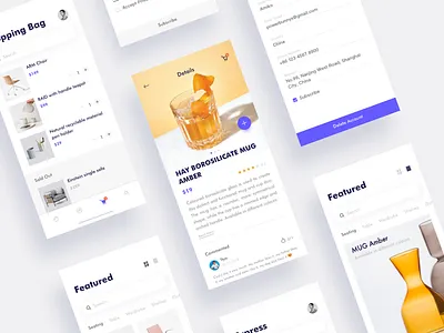 Shopping Online 04 app ios layout minimal online page photograph shop ui ux