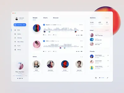 Music Player app desktop ios mac music player ui ux