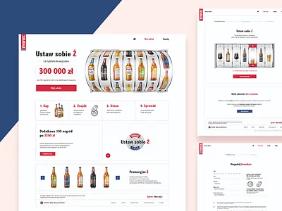 Set up your Ż competition lottery minimal ui ux web website