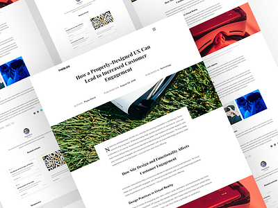 Article Page article blog design magazine page publication research social technology ux virtual web