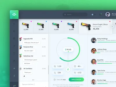 Counter-Strike: Jackpot Design counter strike cs:go csgo dota gambling jackpot knife like roullete shot svetlakov ui ux