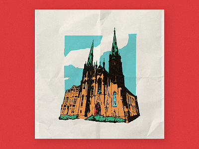 Church poster church design dribbble dribbblers graphic illustration logo mark