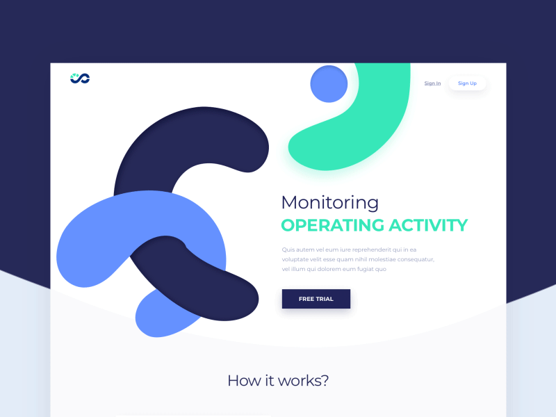 Monitoring Landing Page clean colors design landing monitoring one page pricing soft ui ux web