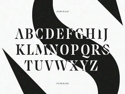 Samurais™ · Typeface agency branding font identity katana logo logotype samurais sharp typeface typo