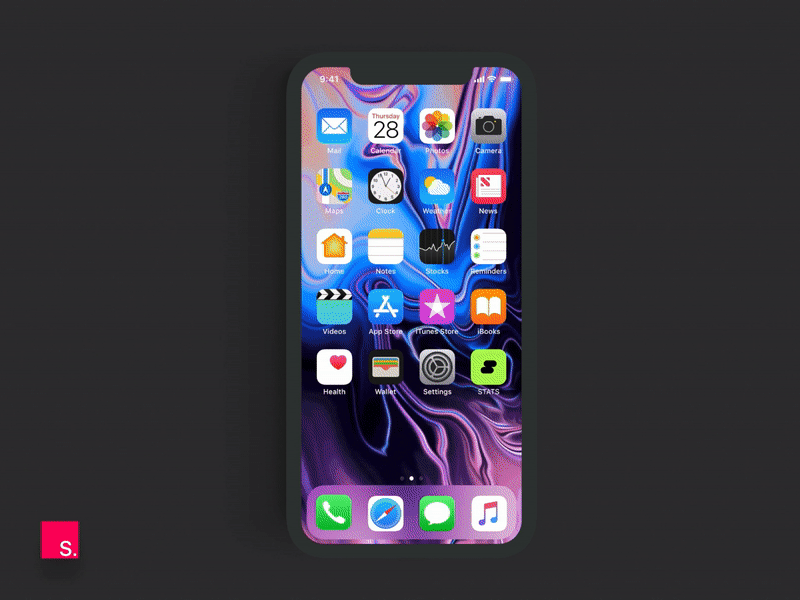 Stats Animation animation carousel charts home invision iphonex launch stats studio ui