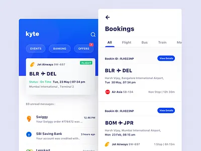 Booking Page app banking design events flight icon mobile ticket